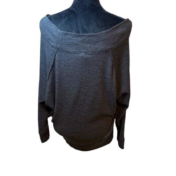 We The Free | Dark Gray Palisades Thermal Off-Shoulder Sweater | Sz XS - Picture 5 of 10